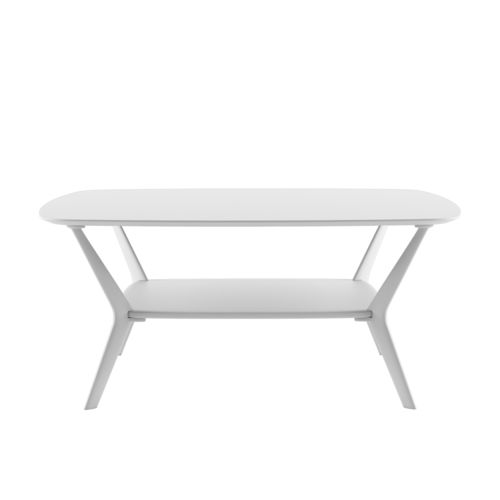 Table basse contemporaine - BIPLANE XS / B05_O - ALIAS - en pierre / en acrylique / avec piètement en fonte d'aluminium