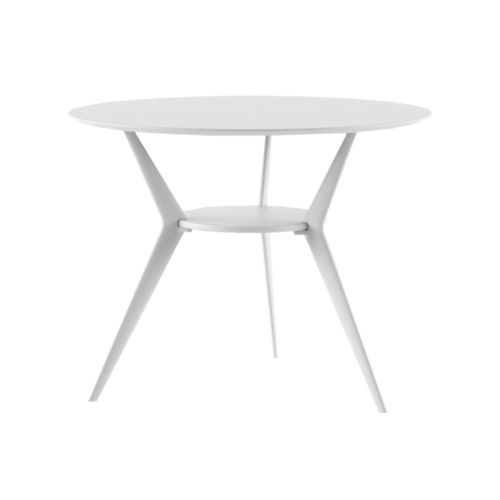 Table d'appoint contemporaine - BIPLANE XS / B07_O - ALIAS - en pierre / en acrylique / avec piètement en fonte d'aluminium