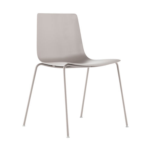 Chaise de jardin contemporaine - SLIM / 89C_O - ALIAS - d'extérieur / en polypropylène / avec piètement en acier inoxydable laqué