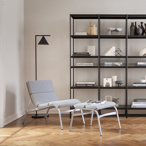 Repose-pied contemporain - FEETFRAME / 464 - ALIAS - en tissu / en cuir / en aluminium