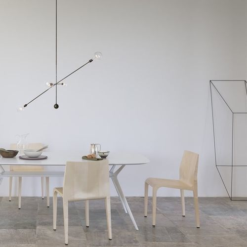 Chaise contemporaine - LALEGGERA / 301 - ALIAS - d'intérieur / en cuir / en simili cuir