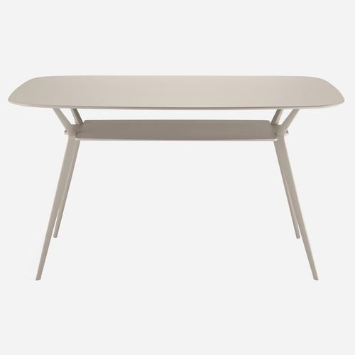 Table mange-debout contemporaine - BIPLANE / 487  - ALIAS - en MDF / en aluminium laqué / avec piètement en fonte d'aluminium