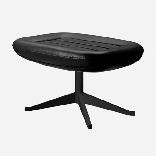 Repose-pied contemporain - MANZU / 091_P - ALIAS - en cuir / en fonte d'aluminium / par Pio Manzu