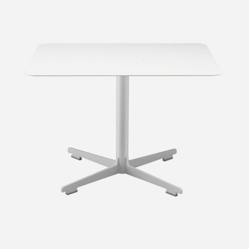 Table bistrot contemporaine - CROSS / 574 - ALIAS - en stratifié / avec piètement en acier laqué / carrée