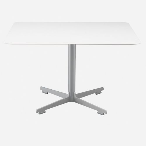 Table bistrot contemporaine - CROSS / 577 - ALIAS - en stratifié / avec piètement en acier laqué / carrée
