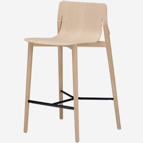 Chaise de bar contemporaine - KAYAK / 051 - ALIAS - d'intérieur / en hêtre / en chêne
