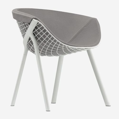 Chaise contemporaine - KOBI + PAD / 040_L - ALIAS - d'intérieur / en tissu / en cuir