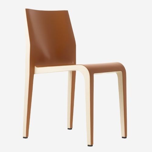Chaise contemporaine - LALEGGERA / 301_H - ALIAS - d'intérieur / en cuir / en placage de bois