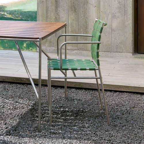 Chaise contemporaine - TAGLIATELLE / 716_O - ALIAS - d'intérieur / en tissu synthétique / avec piètement en acier inoxydable