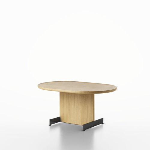 Table basse contemporaine - SAVOY 58B - ALIAS - en placage de bois / en MDF laqué / avec piètement en acier laqué