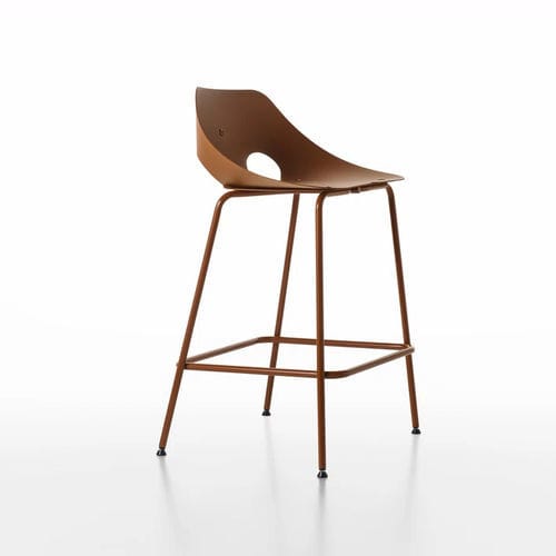 Chaise de bar contemporaine - TIME 53E - ALIAS - d'intérieur / en chêne / en noyer