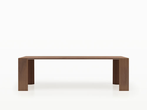 Table contemporaine - HIWOOD / 53 - ALIAS - en placage de bois / en noyer / en bois laqué
