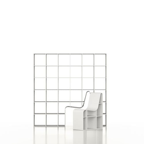 Étagère contemporaine - BOOKCHAIR / 210 - ALIAS - en MDF laqué / professionnelle / blanche