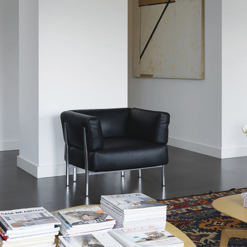 Fauteuil contemporain - ELEVEN / 860 - ALIAS - en tissu / en cuir / en acier