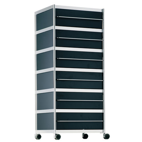 Caisson de bureau en aluminium - car010 / SEC - ALIAS - en métal laqué / en méthacrylate / à 1 tiroir