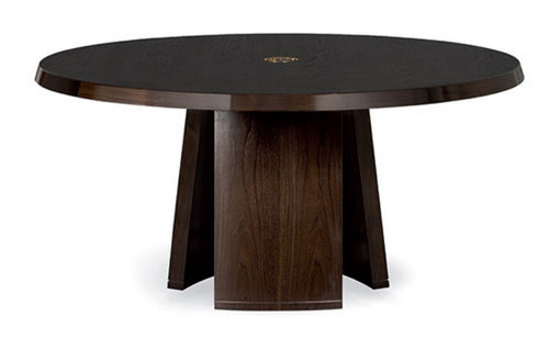 Table à manger contemporaine - JIM - Giorgio Armani Casa - en chêne / en noyer / ronde