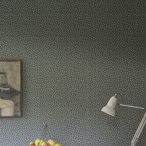 Papier peint contemporain - RENAISSANCE LEAVES series - Farrow & Ball - à motif / vert / marron