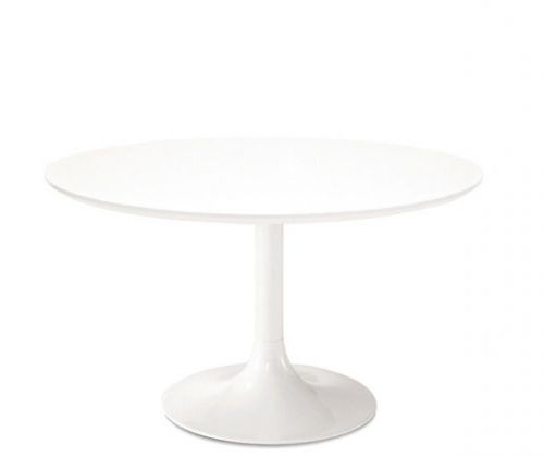 Table à manger contemporaine - SPIRALE - Mobalpa - en bois / en acier chromé / ronde
