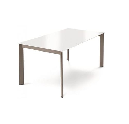 Table à manger contemporaine - GLAM 130 - Mobalpa - en bois / en métal / en mélaminé