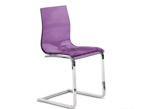 Chaise contemporaine - JAZZ L - Mobalpa - d'intérieur / en acrylique / en métal chromé