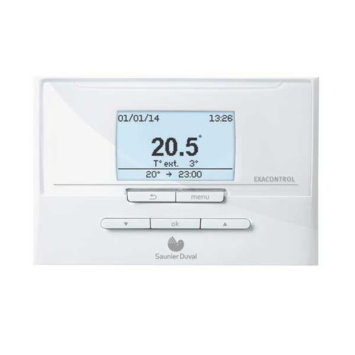 Thermostat pour chauffage - EXACONTROL E7 C - Saunier Duval - programmable / mural / blanc
