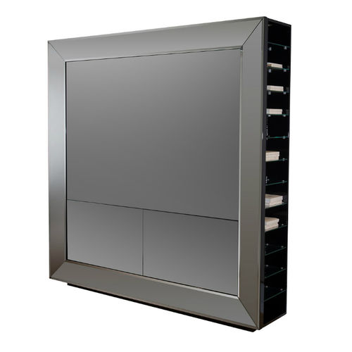 Miroir TV sur pied - HUGUES CHEVALIER - contemporain / rectangulaire / en bois