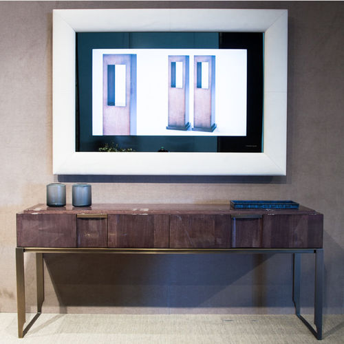 Miroir TV mural - PARIS - HUGUES CHEVALIER - contemporain / rectangulaire / en bois