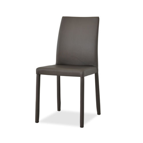 Chaise contemporaine - MARLENE - Airnova - d'intérieur / en cuir / avec piètement en acier