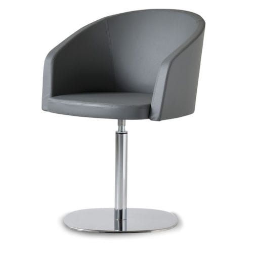 Chaise de restaurant contemporaine - NEST - 01 - Airnova - d'intérieur / en cuir / avec piètement en métal