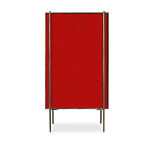 Meuble bar contemporain - NELSON - 03 - Airnova - en bois / en métal / en cuir