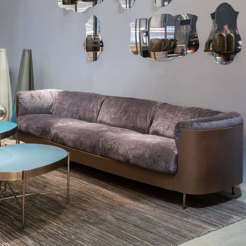Canapé contemporain - SELLARIUS - 03 - Airnova - en cuir / marron / bleu