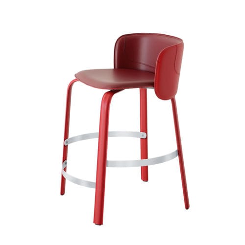 Chaise de bar contemporaine - BELT - SG - Airnova - d'intérieur / en cuir / en métal