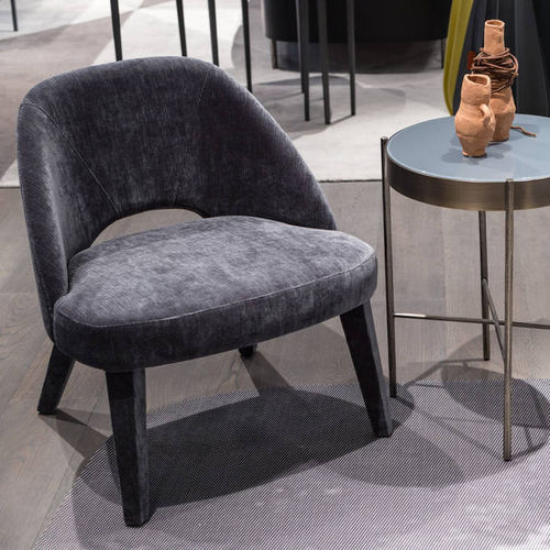 Fauteuil contemporain - ALBA - L - Airnova - en bois / gris / professionnel