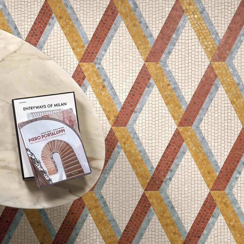 Mosaïque en marbre - BORGONUOVO CREMA - BISAZZA - mate / d'intérieur / de salle de bain