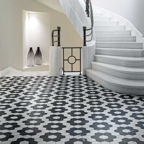 Carrelage en marbre - PIENZA NERO - BISAZZA - mat / d'intérieur / de salle de bain