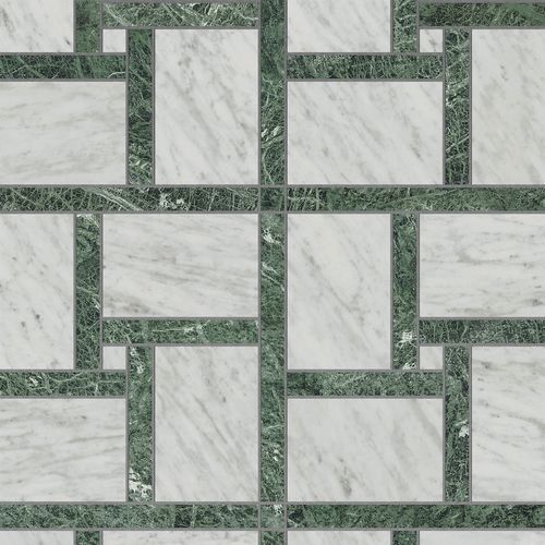 Carrelage en marbre - VINCI LICHENE - BISAZZA - brillant / d'intérieur / de salle de bain