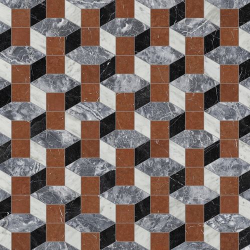 Carrelage en marbre - IPAZIA - BISAZZA - finition mat / d'intérieur / de salon