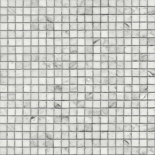 Mosaïque en marbre - BIANCO CARRARA - BISAZZA - brillante / d'intérieur / de salon