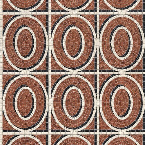 Mosaïque en marbre - MONTENAPOLEONE ROSSO - BISAZZA - brillante / mate / d'intérieur