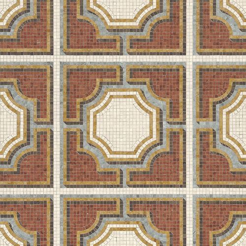Mosaïque en marbre - SOLFERINO ROSSO - BISAZZA - brillante / d'intérieur / de salon