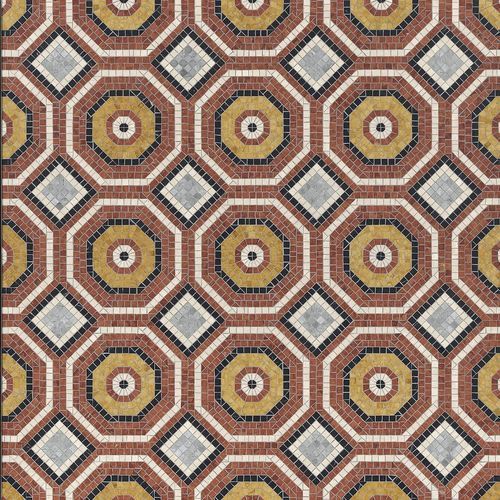 Mosaïque en marbre - VERRI ROSSO - BISAZZA - brillante / d'intérieur / de salon