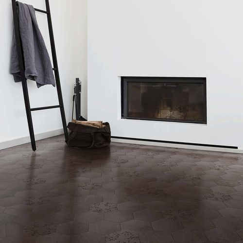 Carrelage bois - CENTRAL MOKA - BISAZZA - en chêne / préverni / brossé