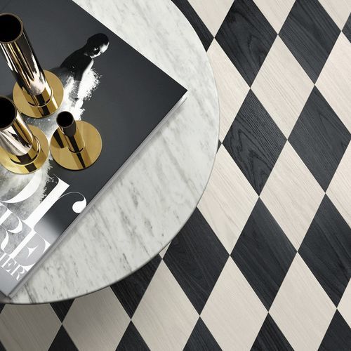 Carrelage bois - ERMES ALPHA - BISAZZA - en chêne / préverni / brossé