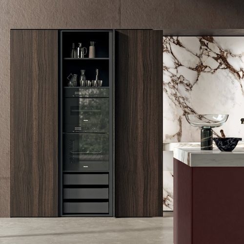 Armoire de rangement pour cuisine contemporain - VOGUE - BINOVA S.p.A. - en lamibois / pour four