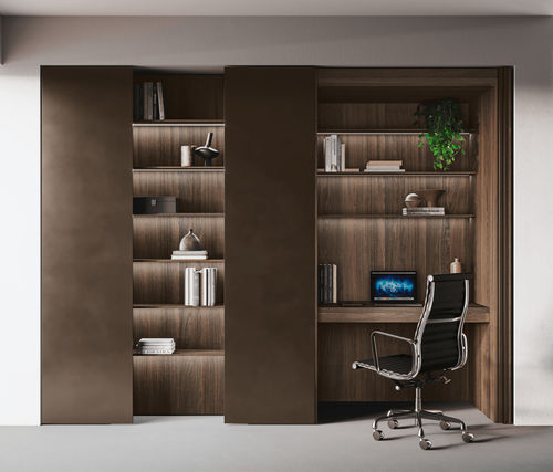 Armoire contemporaine - AVOLA LEGNO - BINOVA S.p.A. - en bois / en métal laqué / à portes pliantes