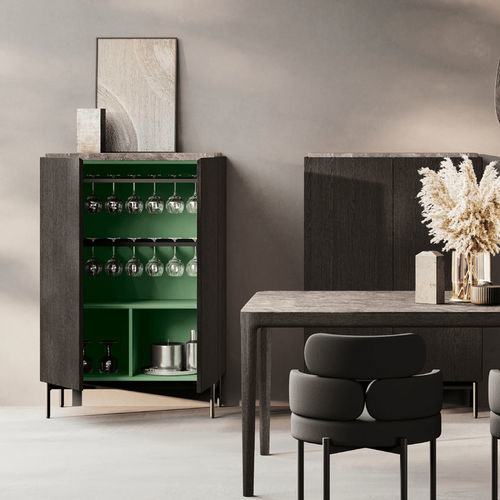 Buffet haut - MANTIS + LAB - BINOVA S.p.A. - contemporain / en bois / en métal