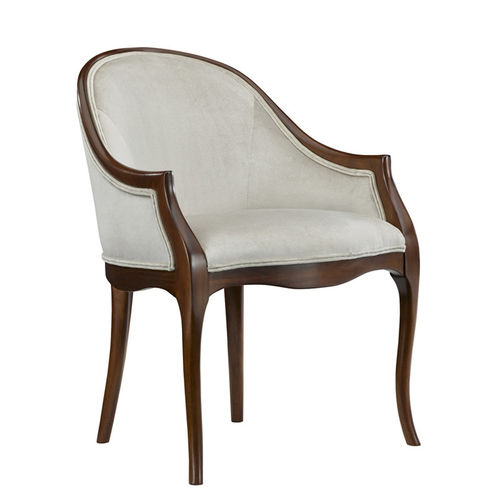 Chaise de salle à manger de style - TENLEY - Ralph Lauren Home - d'intérieur / en tissu / avec piètement en acajou