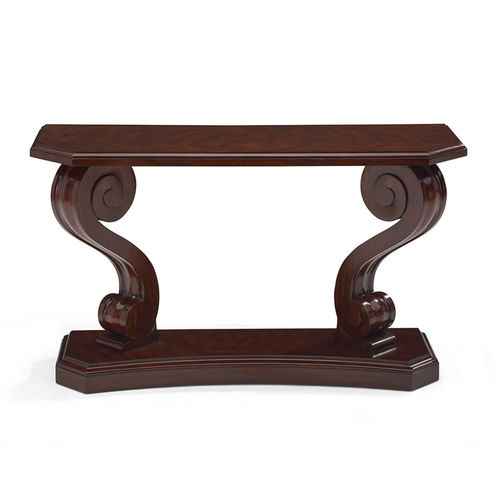 Console de style - MAYFAIR SCROLL - Ralph Lauren Home - en acajou / avec piètement en acajou / rectangulaire