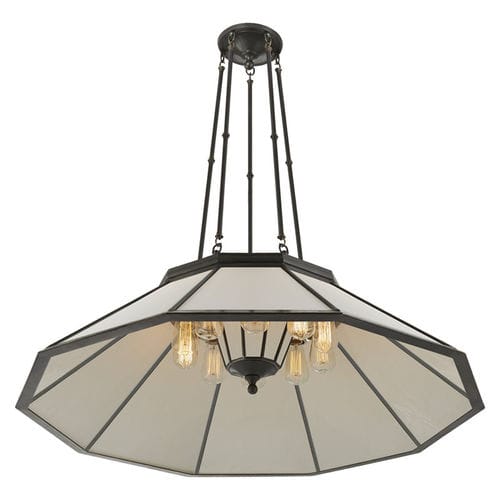 Suspension - RIVINGTON - Ralph Lauren Home - en bronze / en verre / classique