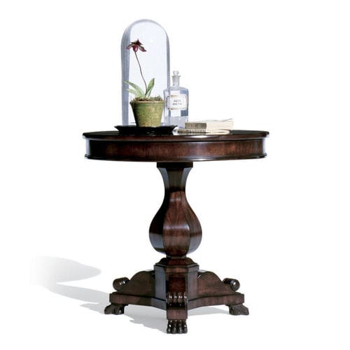 Guéridon Empire - NEW BOHEMIAN - Ralph Lauren Home - en acajou / avec piètement en acajou / rond